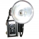 Vintage 1950's Kodak Duaflex Ill 72mm Camera with Kodet Lens  & Flash Holder