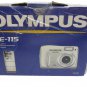 Olympus  FE-115 5.0 Mega Digital Camera  Silver Digi Cam for Parts or Repair