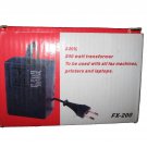 Seven Star Travel Size Small FX-200 Watt Voltage Converter Transformer