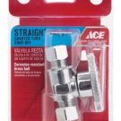 ACE Straight Valve Quarter Turn Shut Off   3/8" 3/8" #4309720 NIP