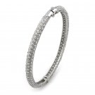Fine Pave Cubic Zirconia Bangle - FREE SHIPPING