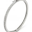Pave 2mm Cubic Zirconia Bangle - FREE SHIPPING