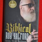 Rob Halford Biblical Heavy Metal Scriptures signed book Judas Priest,