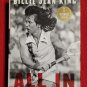 Billie Jean King All In signed book, tennis
