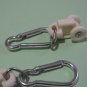 Replacement Pergola Wheel Plastic Hangers L19mm with Snap Hook for Pergola Cover