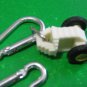Pergola Replacement Railed Plastic Hangers on Wheel L23mm with Snap Hook  Pergola Cover