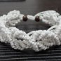 Ladies Handmade Full -Leaf Design Macrame Bracelet, Adjustable Boho,Free Shipping