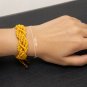 Ladies Handmade Full -Leaf Design Macrame Bracelet, Adjustable Boho,Free Shipping