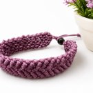 Boho Macrame Bracelet Handmade, Adjustable Free Size Unisex, Free Shipping