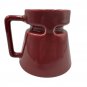 HotJo Ceramic Insulated Coffee Carafe Burgundy Red Drink Warmer Inner Insert