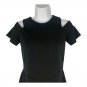 Zara Collection Black Size XS Cold Shoulder Romper Short Sleeves Back Zipper