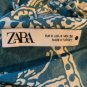 Zara Womens Green & Beige Paisley Slip Dress With Adjustable Straps Size Small