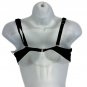 Time And Tru Womens Striped Bikini Top M Black/Brown/White Adjustable Straps