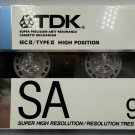 TDK SA90 Type II High Position 90 Min Super Avilyn Audio Cassette Tape Sealed