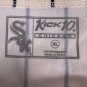 Kick10 Chicago White Sox XL Jersey Beige Navy Pinstriped Polyester Baseball Top