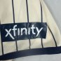 Kick10 Chicago White Sox XL Jersey Beige Navy Pinstriped Polyester Baseball Top