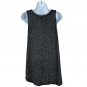 Old Navy Luxe Black White Heathered Sleeveless Tank Top Womens Small Relaxed Fit