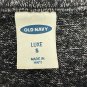 Old Navy Luxe Black White Heathered Sleeveless Tank Top Womens Small Relaxed Fit