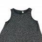 Old Navy Luxe Black White Heathered Sleeveless Tank Top Womens Small Relaxed Fit
