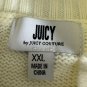 Juicy Couture Womens XXL Crown Knit Sweater Acrylic Blend White & Red Color