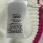 Juicy Couture Womens XXL Crown Knit Sweater Acrylic Blend White & Red Color