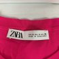 Zara Womens Hot Pink Short Sleeve Crew Neck T-Shirt Size Small