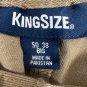 KingSize Mens Big Khaki Pants 50x38 Relaxed Fit Tan Cotton Durable Style Casual