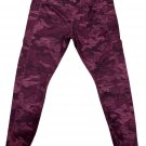 Avia Womens XXL Camouflage Leggings Stretch Fit Maroon Purple Activewear
