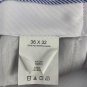 Haggar Classic Fit Mens 36x32 Khaki Pants Tan Pleated Lightweight Polyester