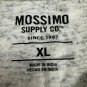 Mossimo Supply Co Mens XL Two Tone V Neck T Shirt Gray Heather Pocket Casual Top