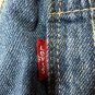 Levis Womens Denim Short Overalls Ripped Distressed Style Size 12 Adjustable