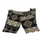 No Boundaries Girls Aztec Print Shorts Size Large 11/13  Black/Tan