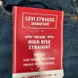 Levi Strauss Signature Womens High Rise Straight Jeans Size 6 W28 Blue Stretch