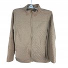 Croft & Barrow XXL Quilted Full-Zip Jacket Long Sleeve Beige Casual Lightweight Croft & Barrow XXL Quilted Full-Zip Jacket Long Sleeve Beige Casual Lightweight