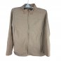 Croft & Barrow XXL Quilted Full-Zip Jacket Long Sleeve Beige Casual Lightweight