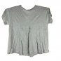 Blue B Heather Grey T-Shirt Rhinestone Fringe Western Boots Graphic Womens Sz M