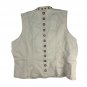 CJ Banks Beige Sleeveless Grommet Accent Denim Vest Size 3X Plus Casual