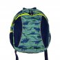 Garnet Hill Kids Dinosaur Backpack One Size Green & Navy Stripe Durable Design
