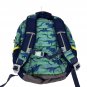 Garnet Hill Kids Dinosaur Backpack One Size Green & Navy Stripe Durable Design