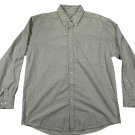 Faded Glory Mens Large Green Button-Up Shirt 100% Cotton Long Sleeve Faded Glory Mens Large Green Button-Up Shirt 100% Cotton Long Sleeve