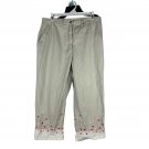 Christopher & Banks Women's Embroidered Floral Pants Size 12 Christopher & Banks Women's Embroidered Floral Pants Size 12