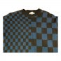 Melrose And Market Boys Blue/Brown Checkerboard Crewneck Sweater L 10/12