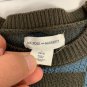 Melrose And Market Boys Blue/Brown Checkerboard Crewneck Sweater L 10/12
