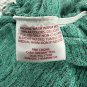 Faded Glory Womens Teal Lace Back Top XXL (20) 3/4 Sleeves Ruched Hem