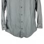 Kenneth Cole Reaction Mens Slim Fit Stretch Long Sleeve Button Up Shirt Grey M
