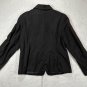 Fashion Bug Womens Black Wool Jacket Size L Full Zip Long Sleeve Classic Style