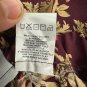 Koret Serendipity Womens Floral Skirt Size 18 Burgundy Lightweight