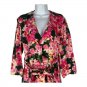Zara Floral Belted Wrap Dress Size XS Pink & Green Cotton Blend