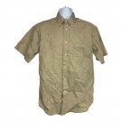 Dockers Mens Khaki Short Sleeve Casual Shirt M Button-Down Cotton Twill Dockers Mens Khaki Short Sleeve Casual Shirt M Button-Down Cotton Twill