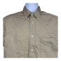 Dockers Mens Khaki Short Sleeve Casual Shirt M Button-Down Cotton Twill